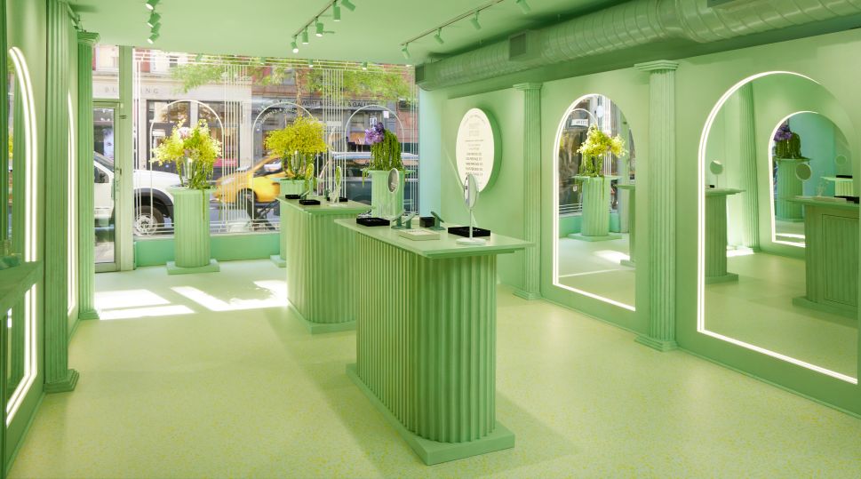 Interior of a brick and mortar Studs location